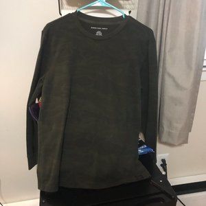 American Eagle Thermal Long Sleeve Shirt, S
